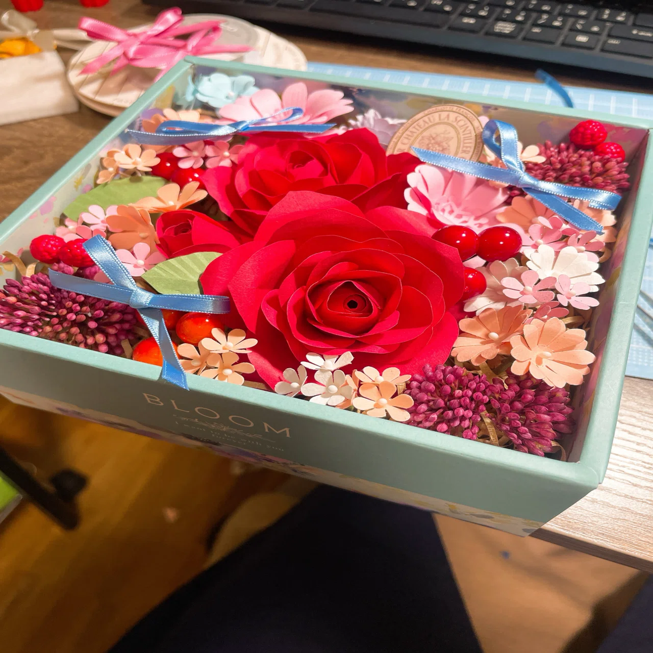バレンタイン💘フラワーBOX｜ミセス ノアル