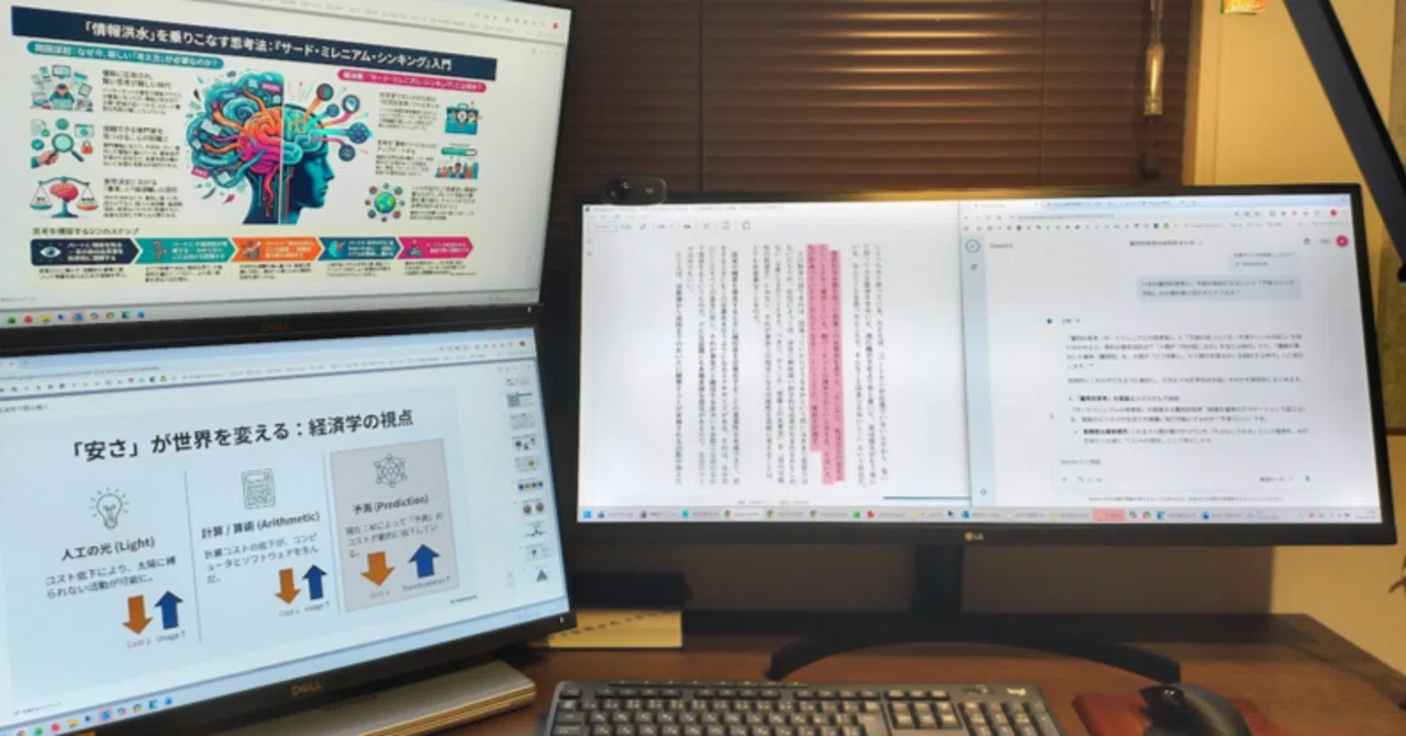 Gemini×NotebookLM×マルチディスプレイの読書術｜川野裕義｜データアナ