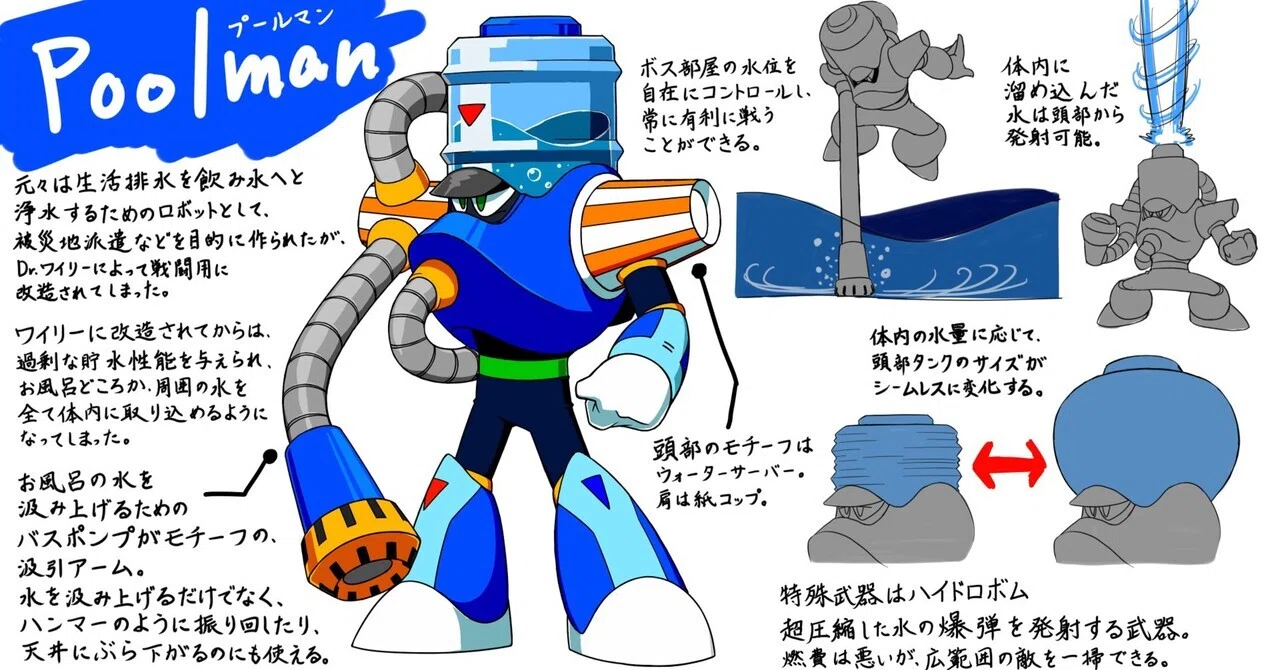 ロックマンデュアルオーバーライドのボスキャラデザインコンテストを 