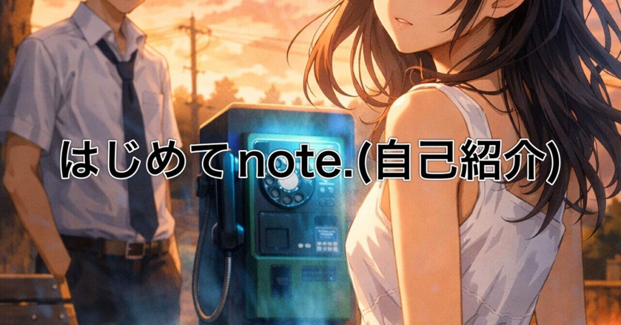 はじめてのnote.(自己紹介.作品経緯..)｜shirohige0011