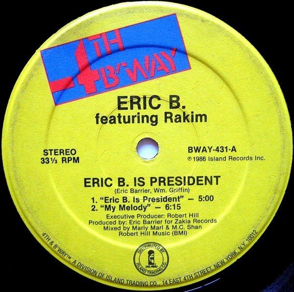 ERIC B & RAKIM （エリックB & ラキム） ヒップホップLP盤 ERIC B. & RAKIM / FOLLOW THE LEADER (45's) - Breakwell Records