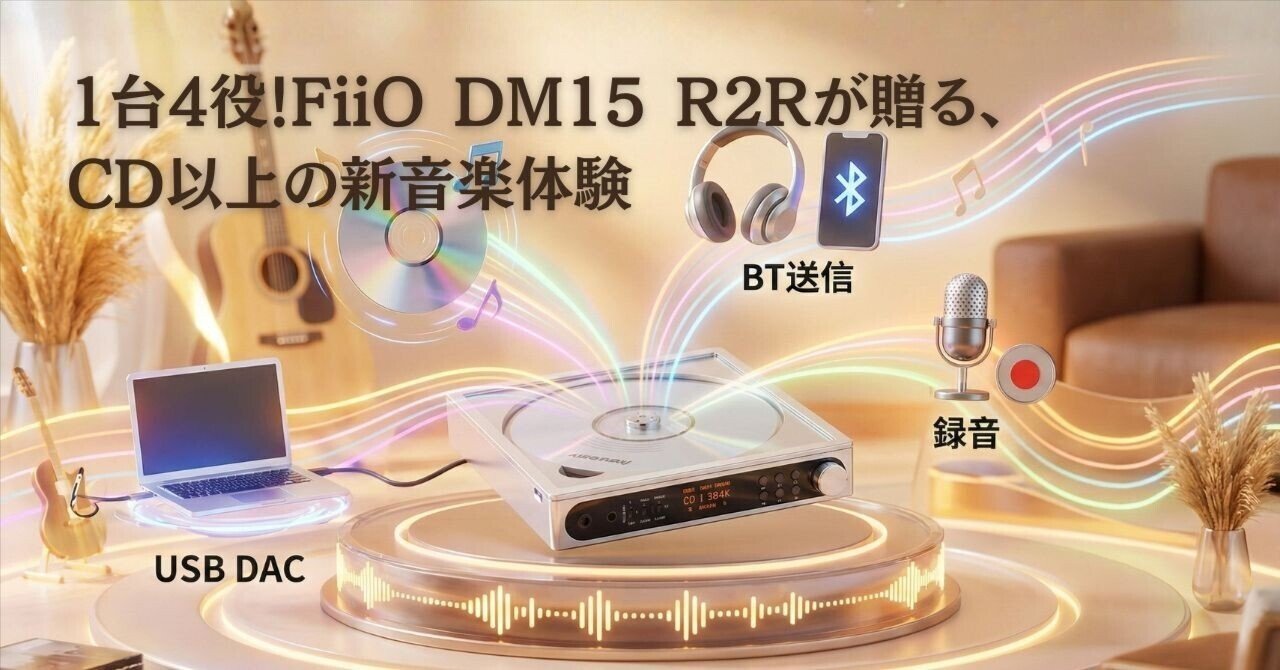 1台4役！FiiO DM15 R2Rが贈る、CD以上の新音楽体験｜y-kishioka