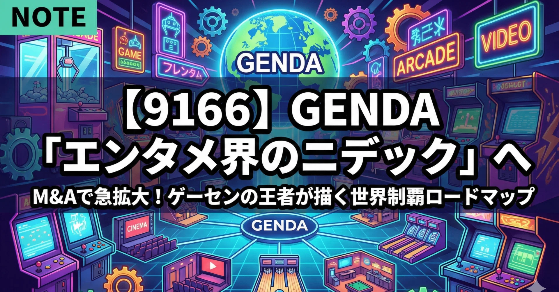 genda許さない 9166】GENDAは「エンタメ界のニデック」になるか？M&Aで急拡大する