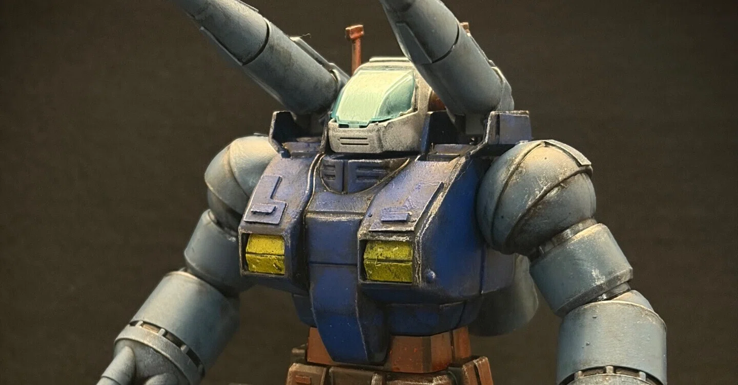 ガンタンク完成】 ガンダム、ガンキャノンと質感を揃えて｜とうと