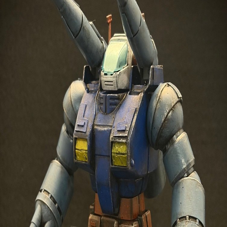 ガンタンク完成】 ガンダム、ガンキャノンと質感を揃えて｜とうと
