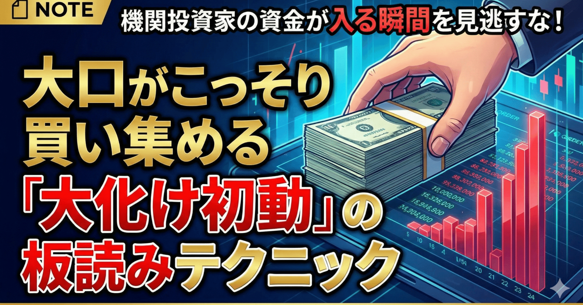 機関投資家の資金が入る瞬間を見逃すな！大口がこっそり買い集める「大化け初動」の板読みテクニック｜日本個別株デューデリジェンスセンター