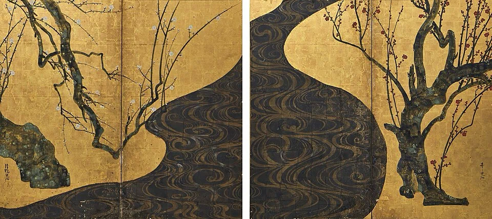 まるで現代アート！？尾形光琳『紅白梅図屏風』の意外な魅力｜アート