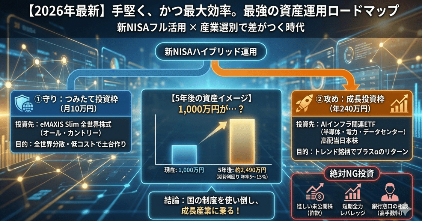 2026年最新】手堅く、かつ最大効率。今の時代に選ぶべき「最強の資産運用」ロードマップ｜年収400万円サラリーマン