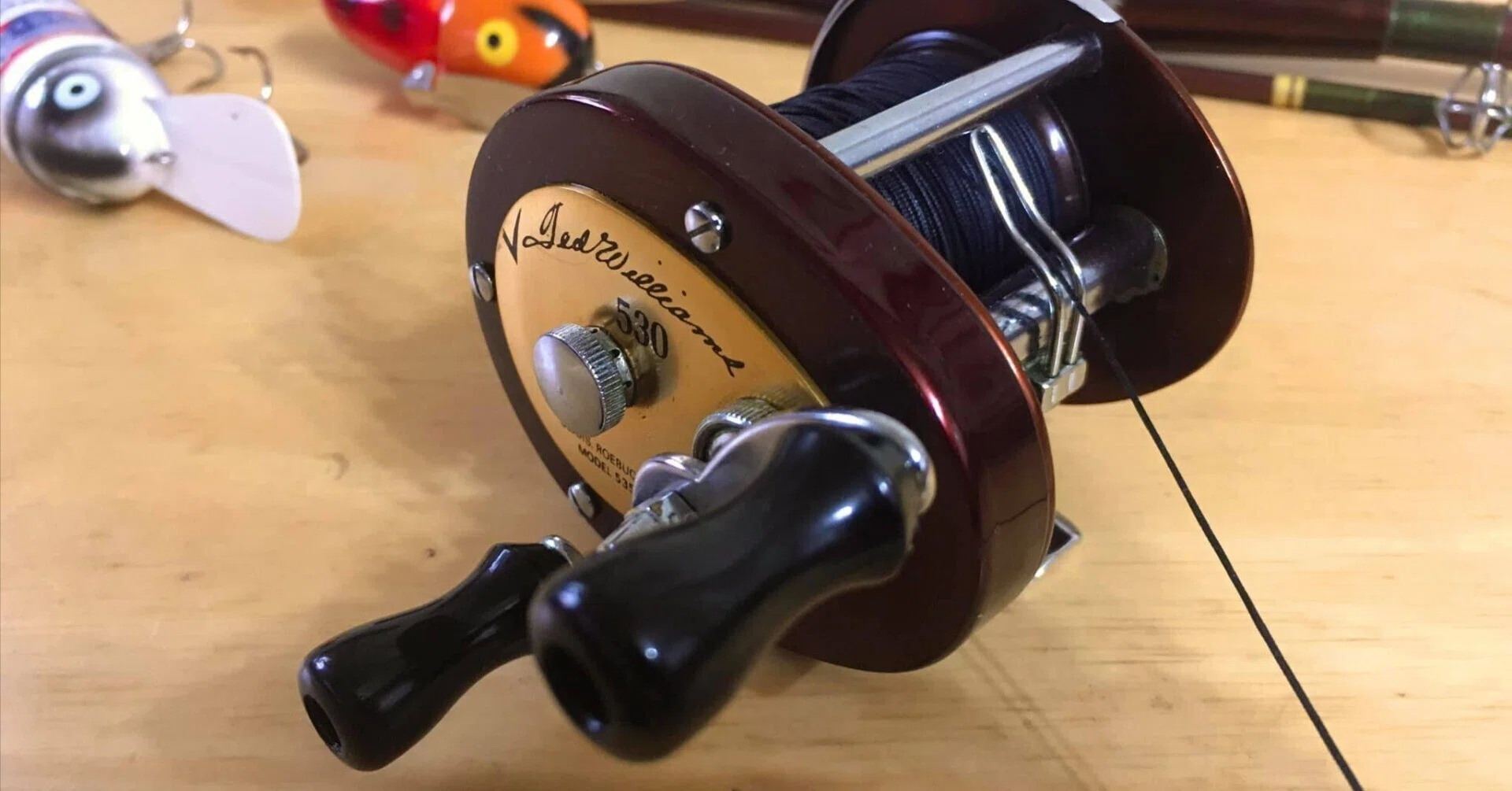 Old Fishing Tackle 050: Major League Legend ~ TED WILLIAMS 530 (Model 535.31154) ~fish-BON-fire Old Fishing Tackle 050: Major League Legend ~ TED WILLIAMS 530 (Model 535.31154) ~fish-BON-fire