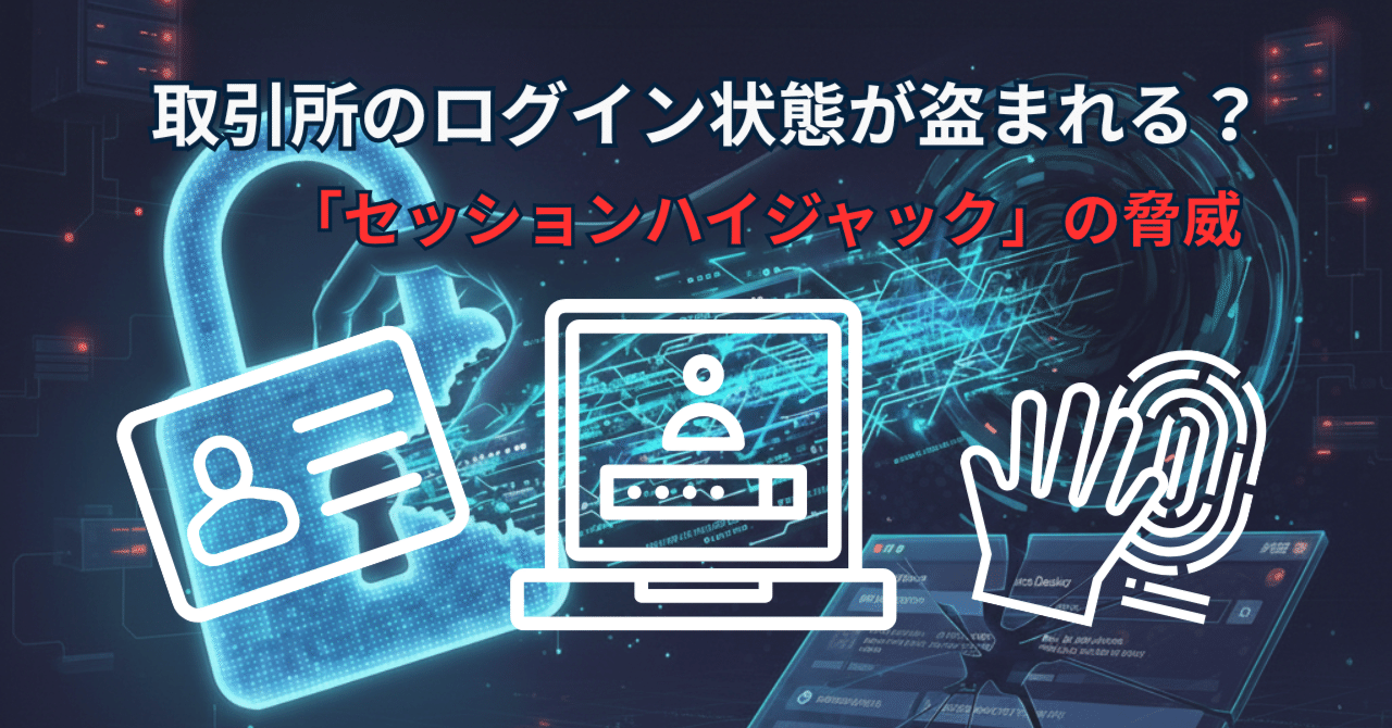 取引所のログイン状態が盗まれる？「セッションハイジャック」の脅威｜hardwarewallet