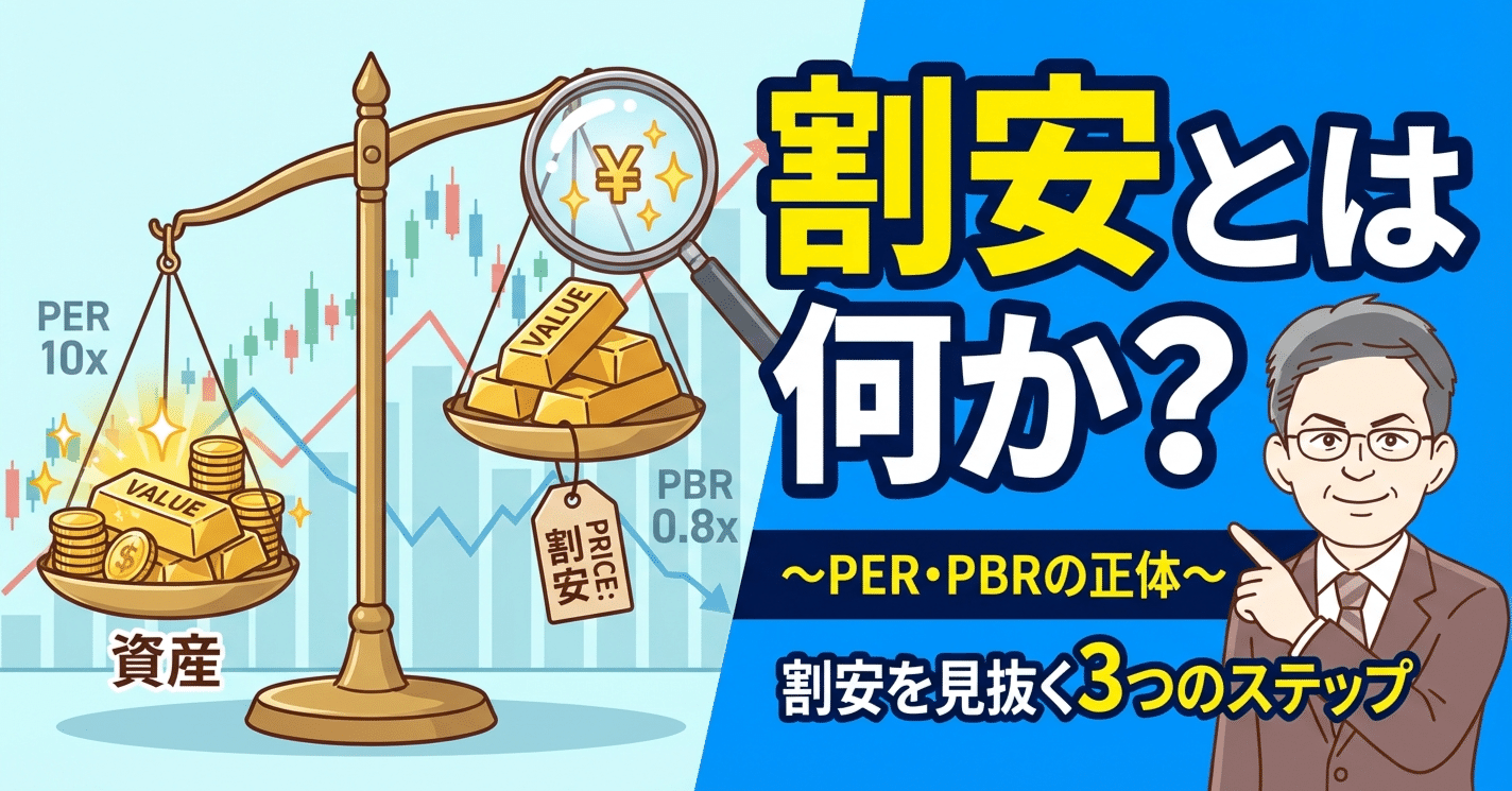 割安とは何か？ ～PER・PBRの正体～割安を見抜く3つのステップ｜河北博光 ファンドマネージャー