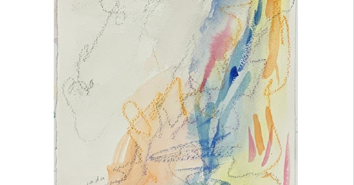 作品紹介] 水彩抽象画｜ともこ