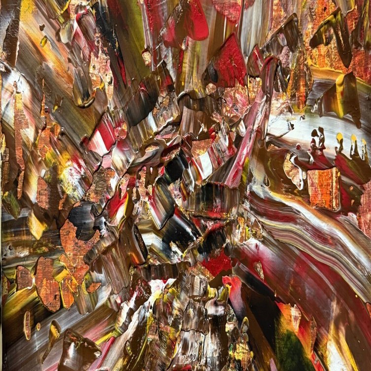 1ヶ月、筆を置いてみた」AI学習と抽象画、1月28日の夜に起きた脳の共鳴