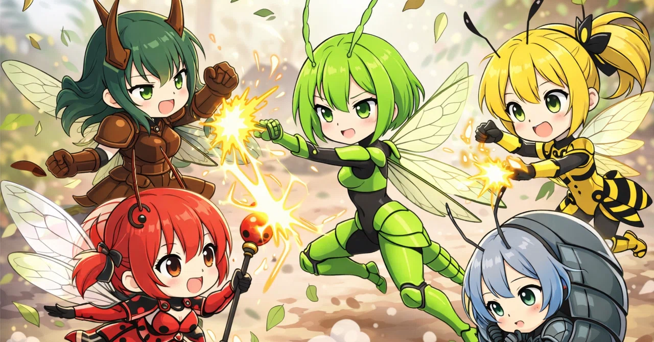 Bug Girl Cute Battle—In a tiny world, the 