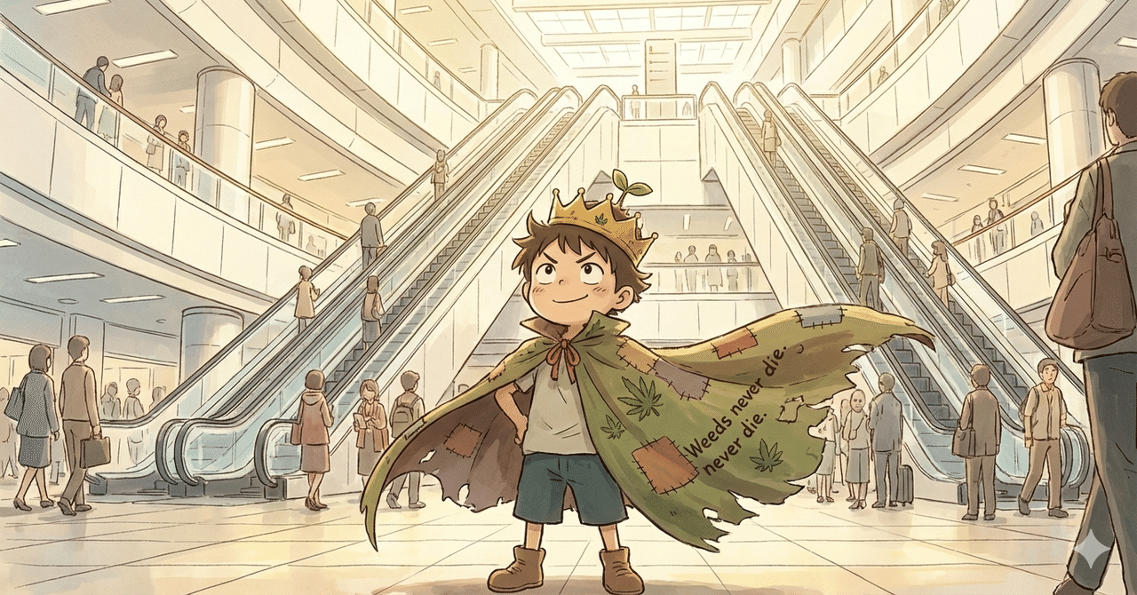 🕯へっぽこ魔王実践録――千葉駅、長いエスカレターの戦場。――「ゴールと初動」の叙事詩｜❝へっぽこ雑草魔王❞風雷坊津波のサムネイル画像