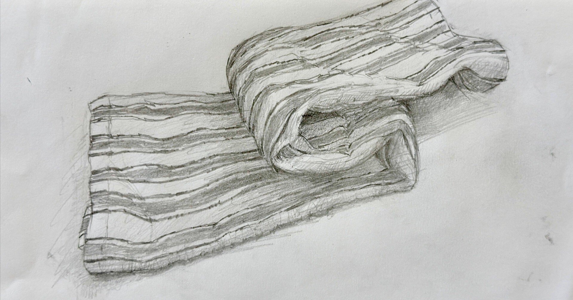 ティータオルをえんぴつで描く(#602)｜Ako(@akolamble)