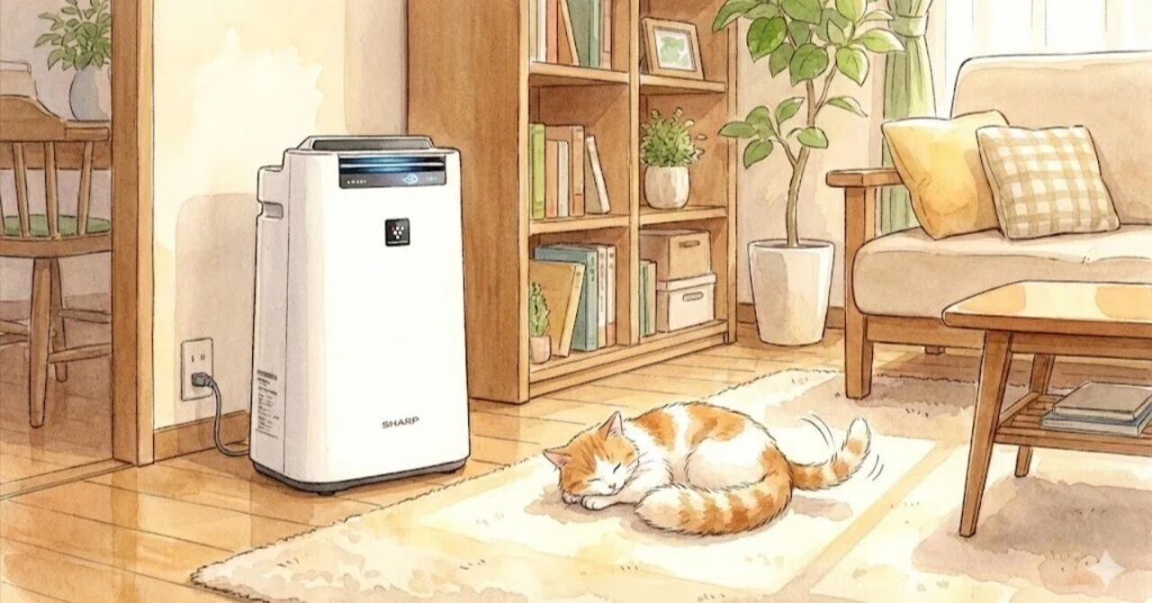 KC-S50W-Wレビュー：空気清浄も加湿も一台で済ませたい人へ｜猫吸い 