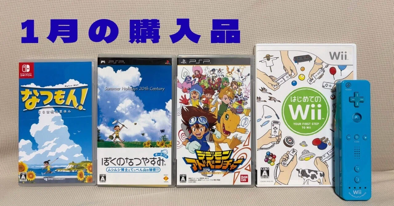購入品紹介】2026年1月のゲーム購入品紹介🎮👾｜藍野