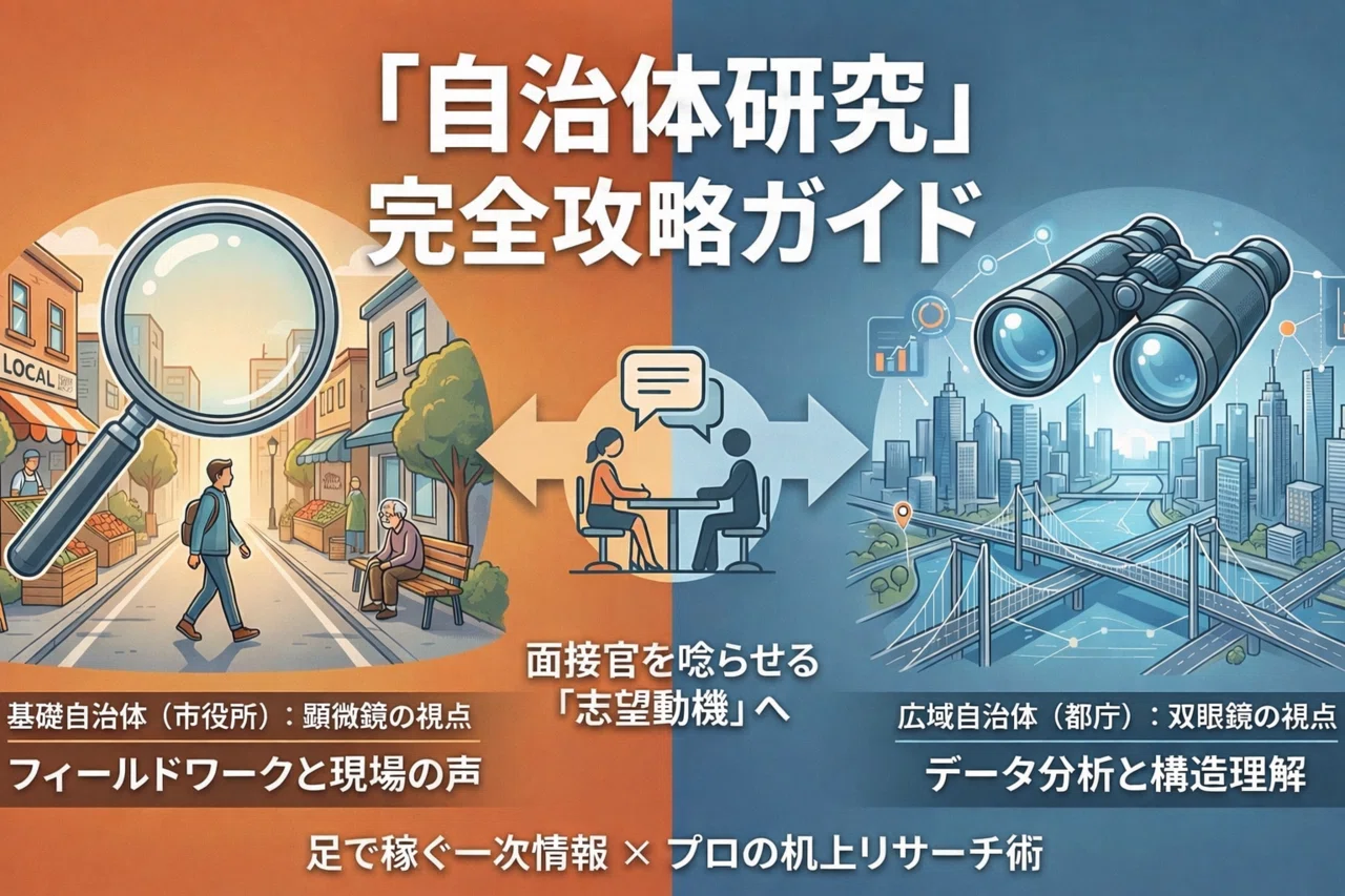 完全版】公務員試験面接対策「自治体研究」完全攻略ガイド｜街歩きで 