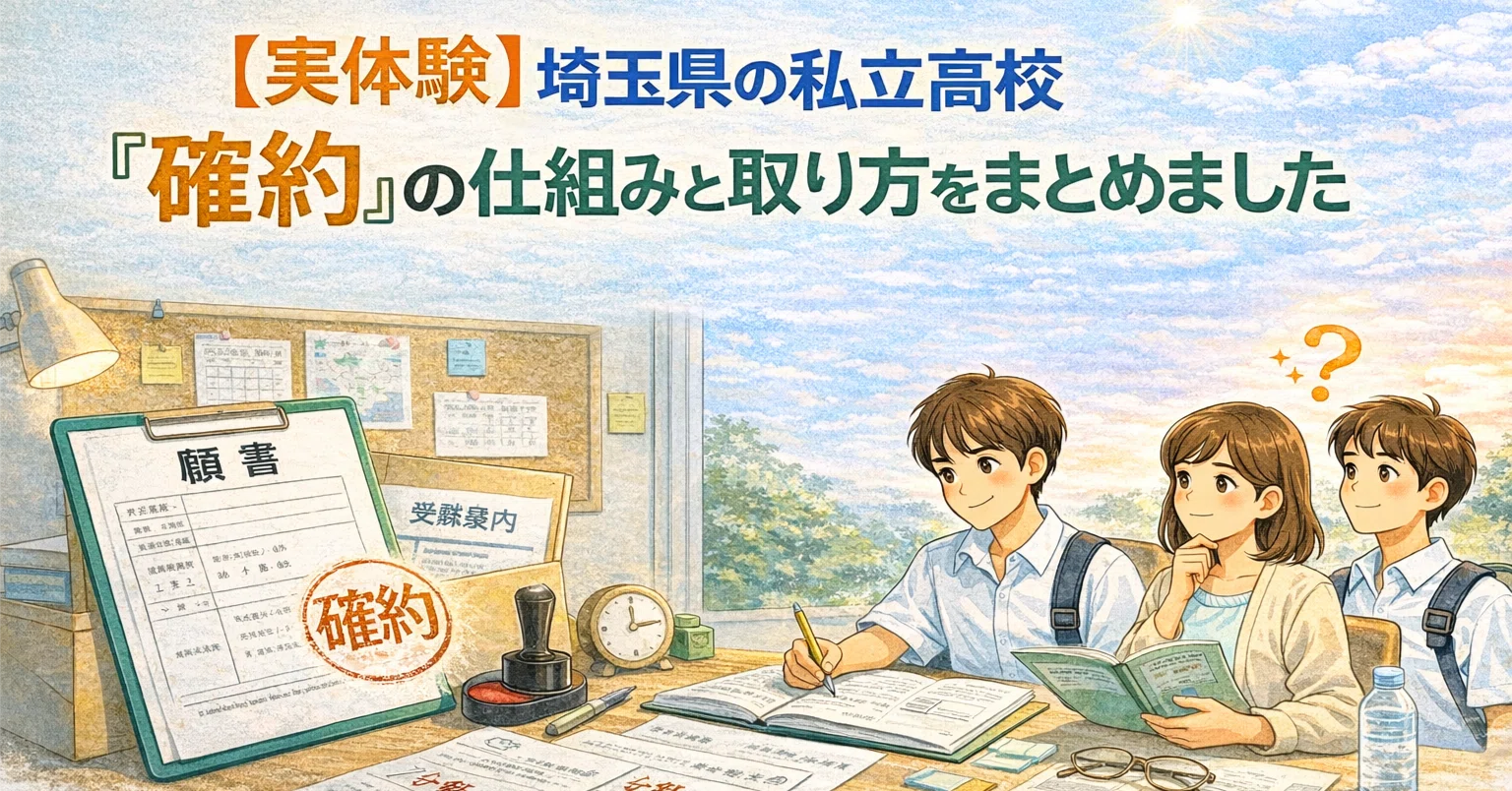 埼玉県の私立高校「確約」の仕組みと取り方をまとめました｜しろ | 40 