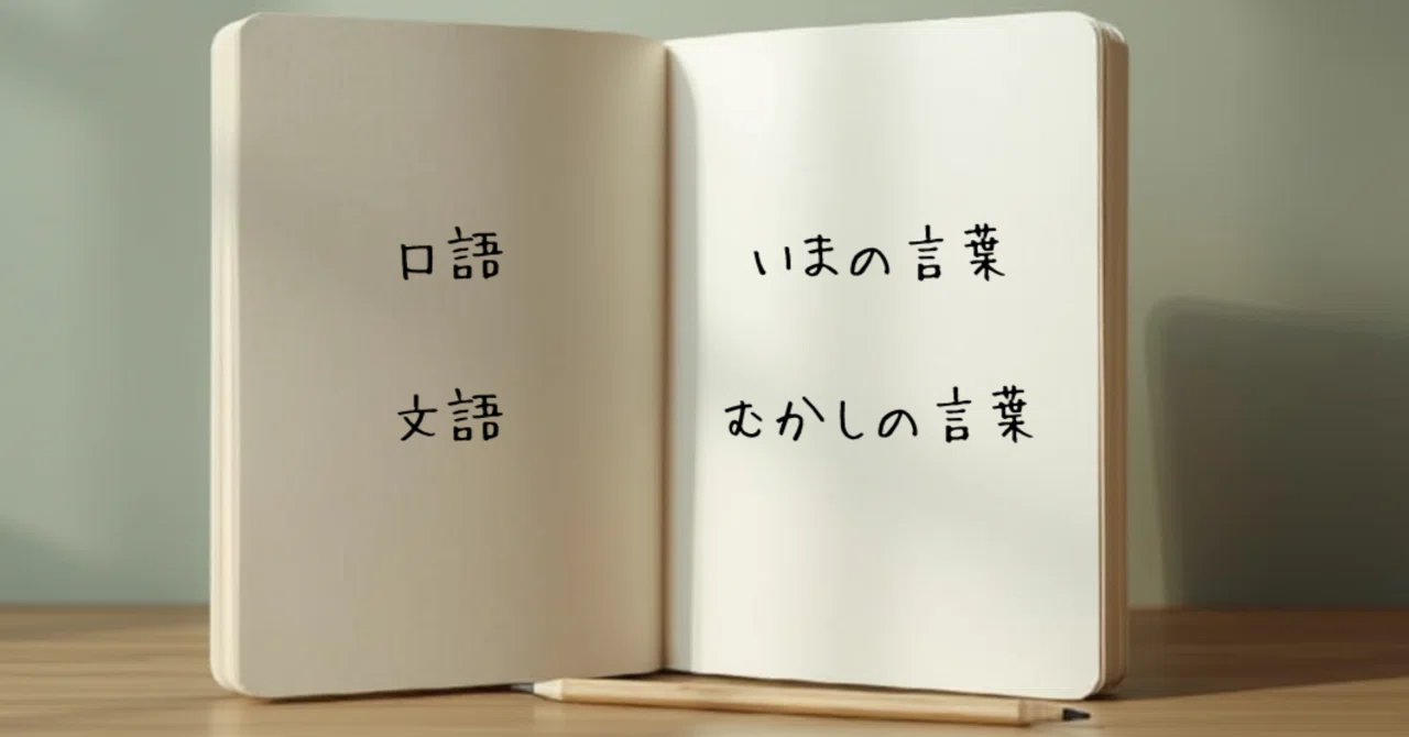 【古文e】用語解説-口語と文語|とうりいわ
