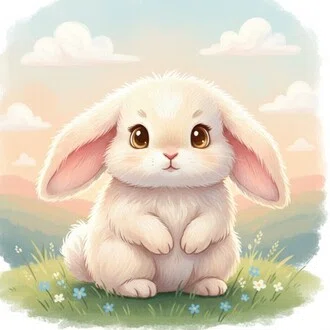 もふもふウサギ