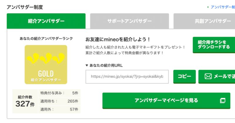 noteの記事「2026年2月1日時点のマイネオ紹介件数は327件。1月は61件紹介できました」のアイキャッチ画像