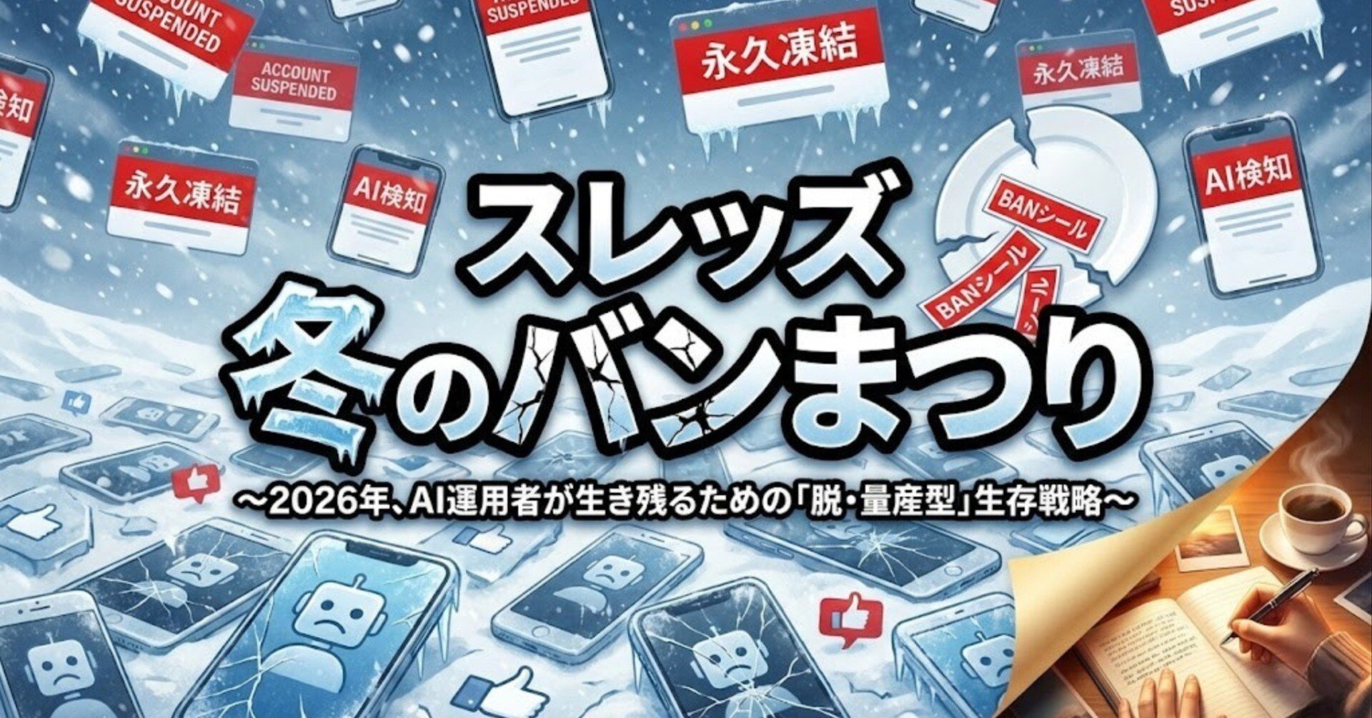スレッズ 冬のバンまつり｜なぜ今、AI運用アカウントが一斉凍結されて