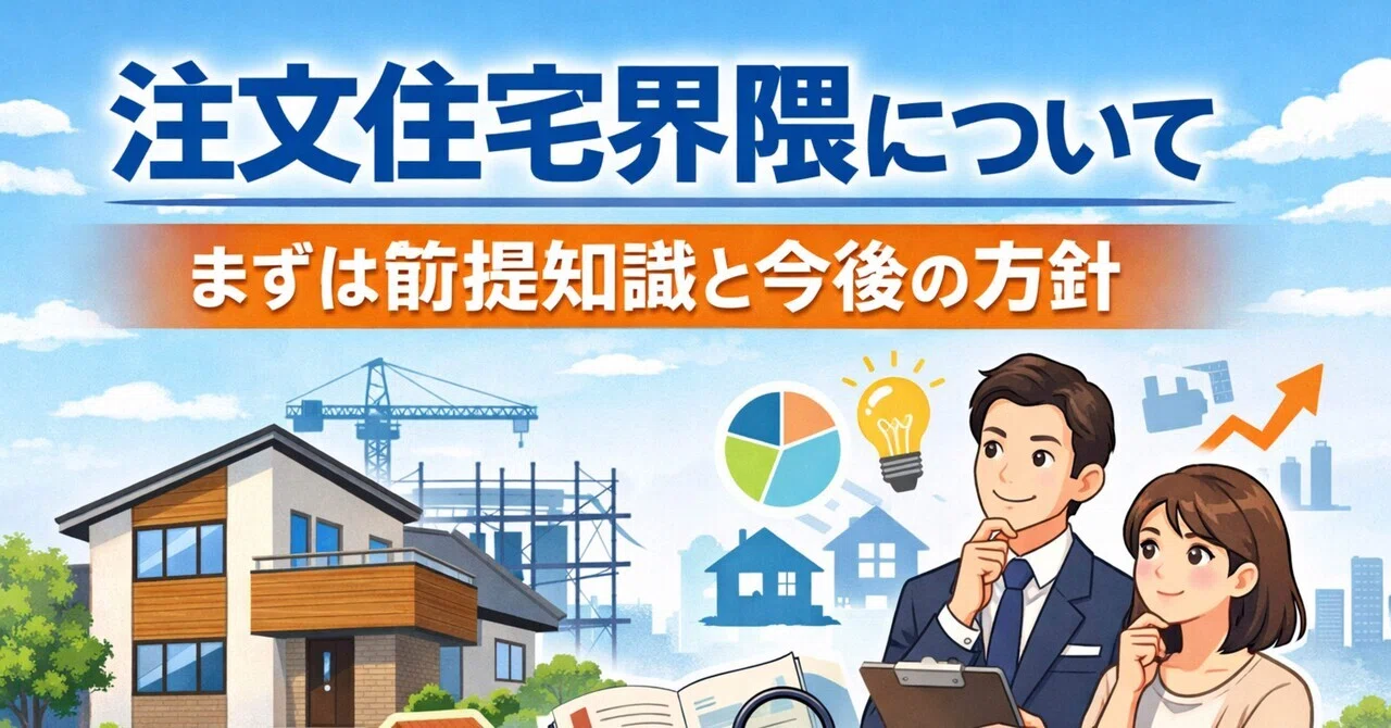 注文住宅界隈についてまずは前提知識と今後の方針｜家づくりの秘密|注文住宅界隈の裏側
