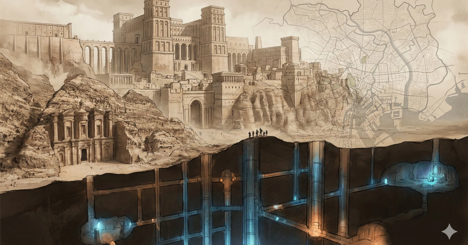 o66 fiction_砂漠の巨都に隠された「東京23区規模」の階層構造と 