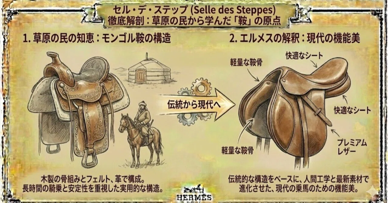 セル・デ・ステップ (Selle des Steppes) 徹底解剖：草原の民から学ん