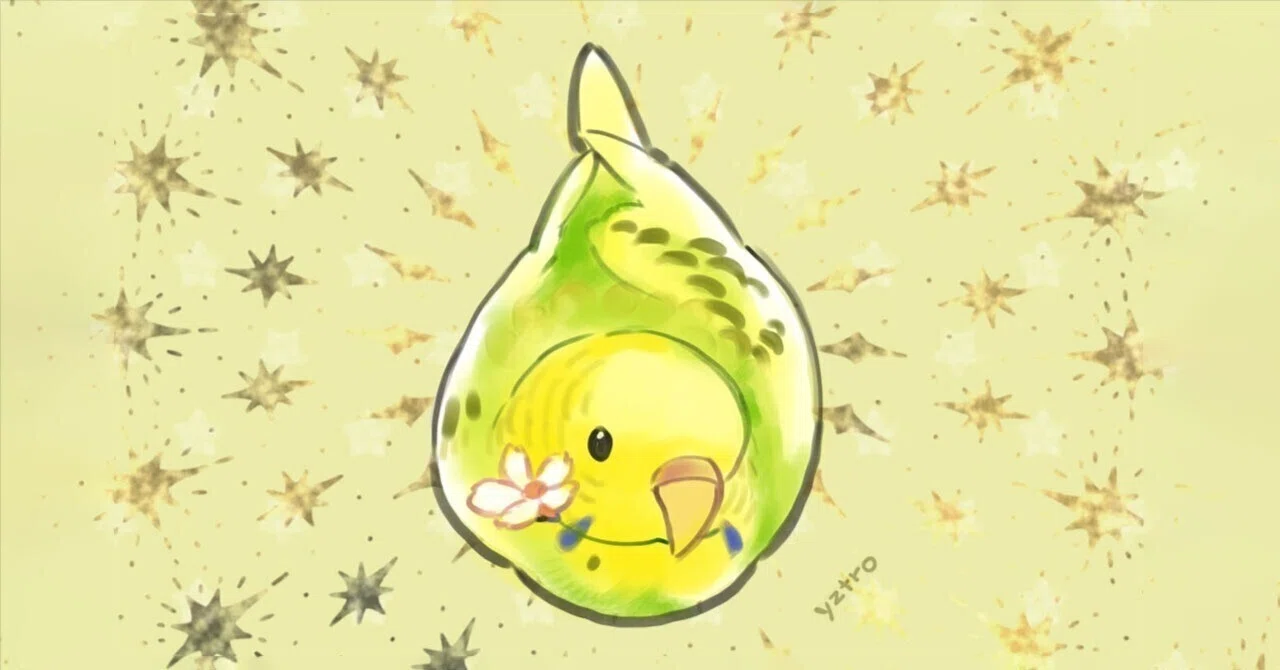 オイルパステルでペットの鳥を描く！！｜あこがれ習作ノート