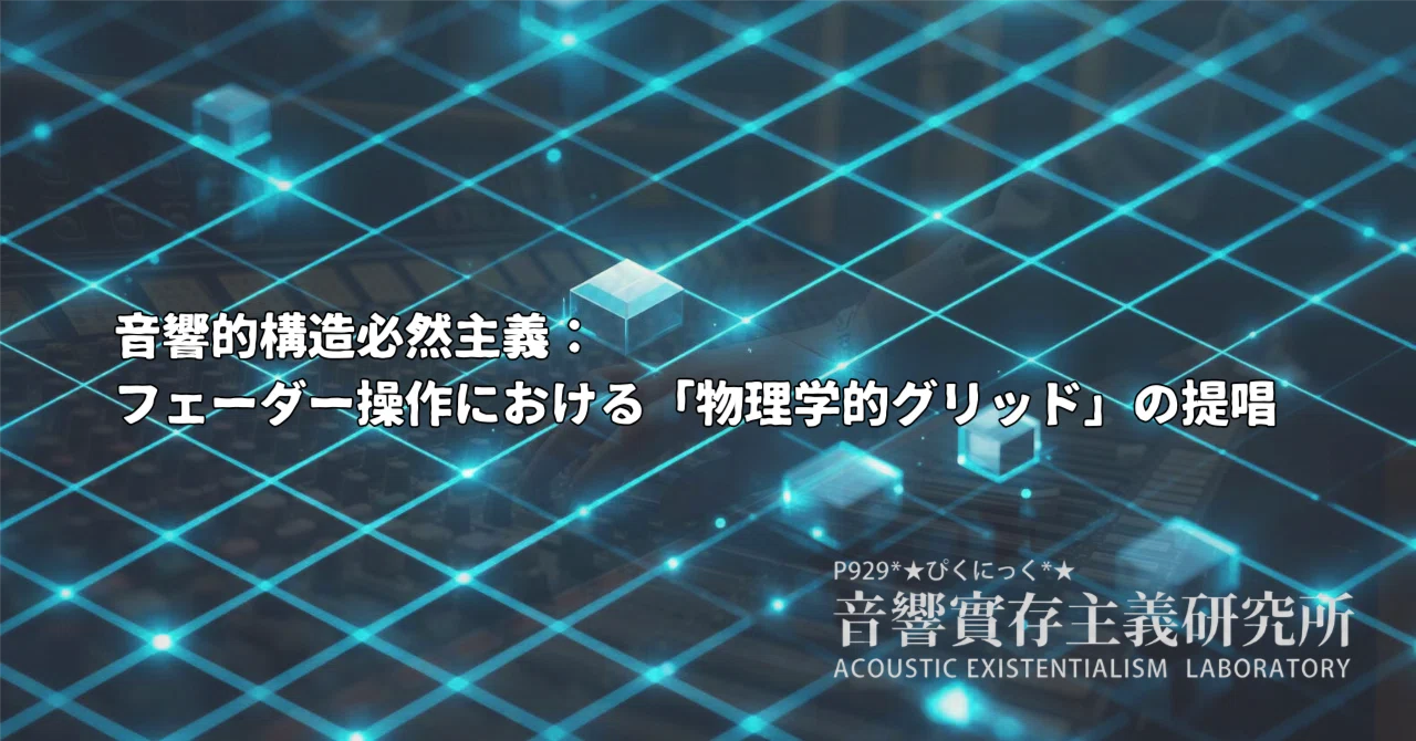 [DTM] Acoustic Structural Necessitarianism: Proposing a 'Physical Grid ...