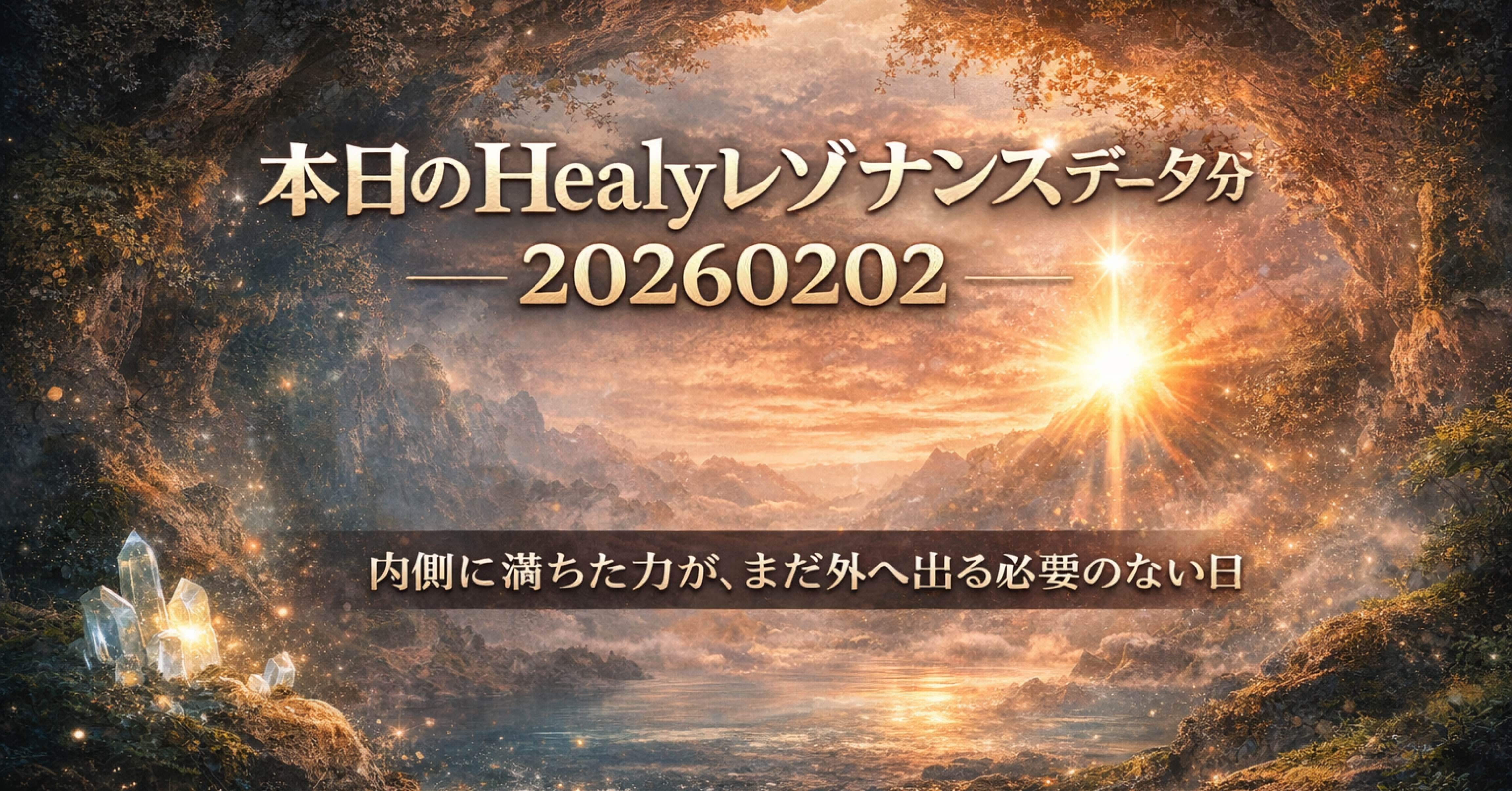 本日のHealyレゾナンスデータ分析結果20260202―― 内側に満ちた力が