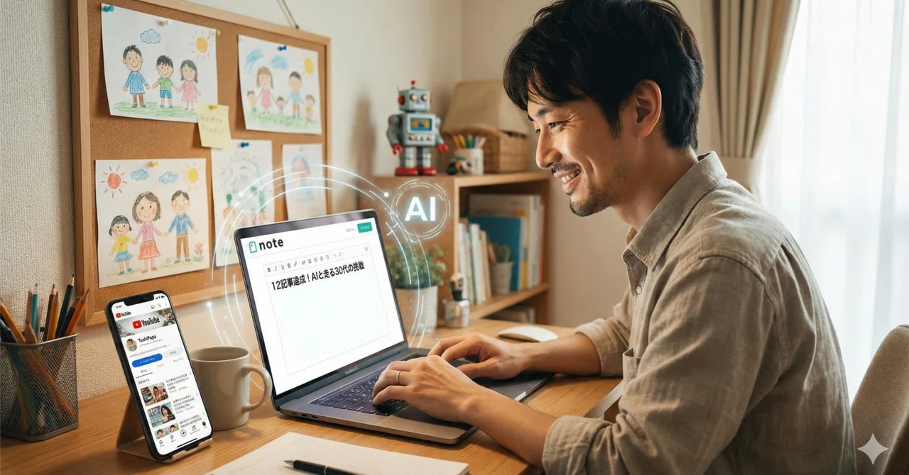 note12本、YouTube2本。走り出した僕が、今さら自己紹介を書きます。|としパパのできちゃった語り場