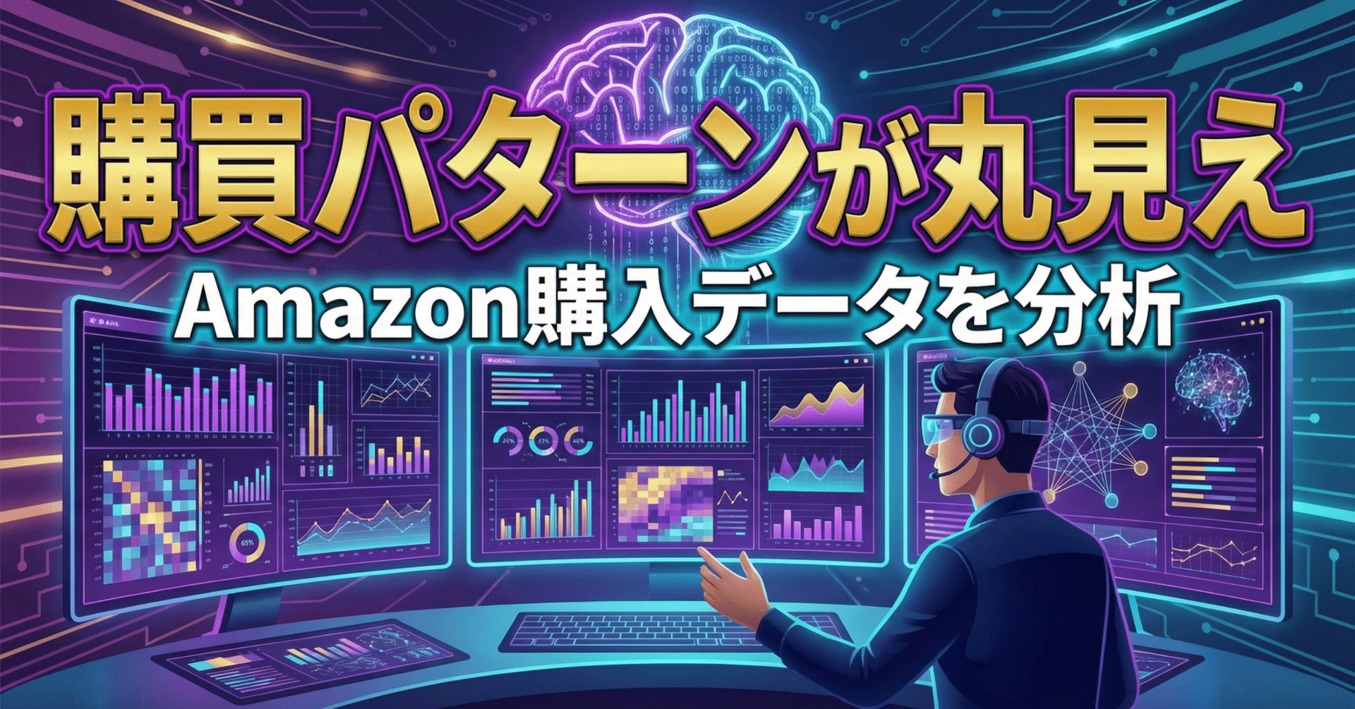 購買パターンが丸見え】Amazon購入データを一括取得して購買行動を分析