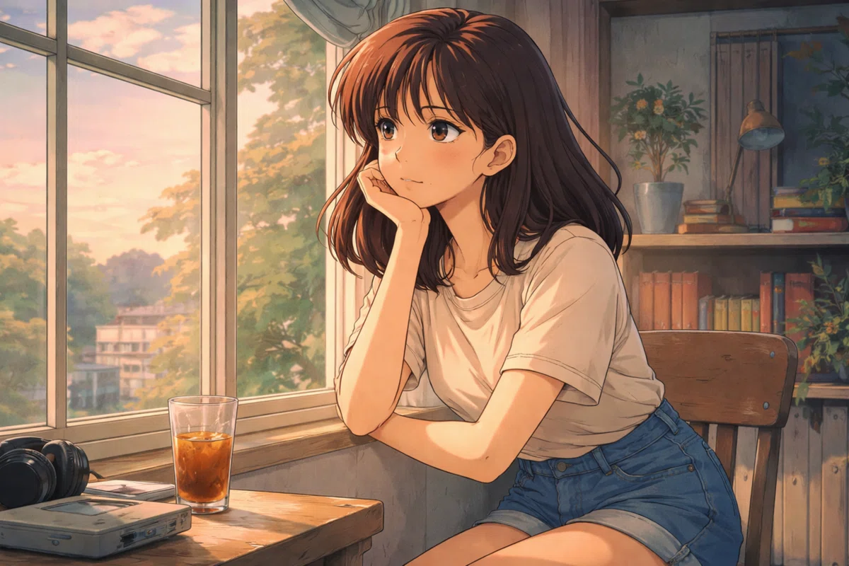 プロンプト配布】あの頃の空気感を再現。90sレトロアニメ風イラスト