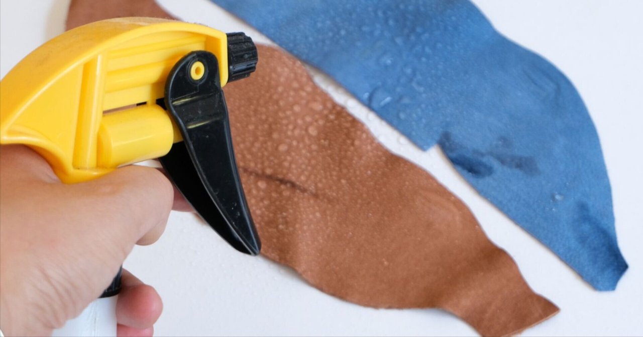 エニシカのジビエ鹿革に水をかけるー実験してみました！ー