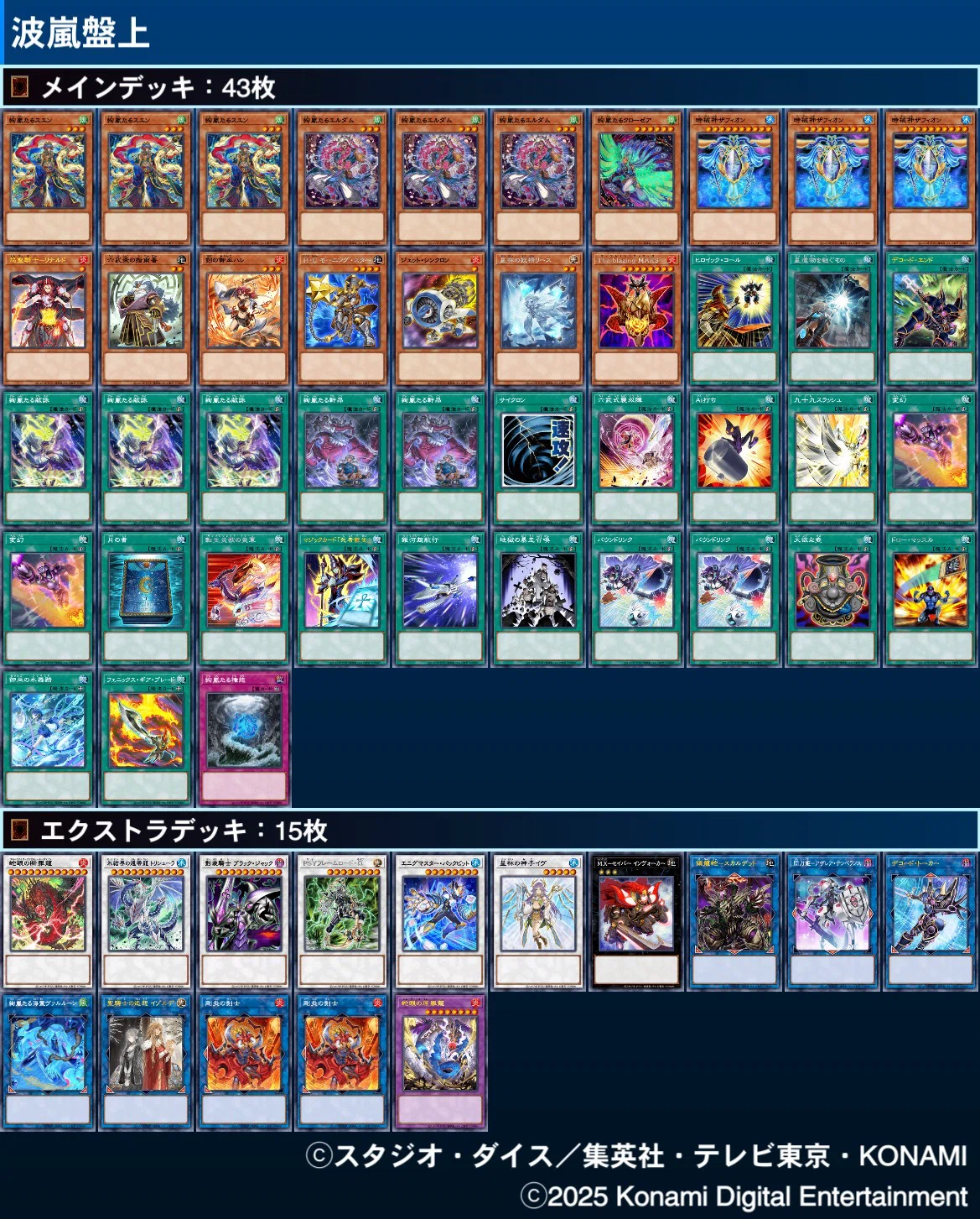 デッキ紹介]天災を乗りこなせ!!「波嵐盤上」[遊戯王OCG]｜yukitani