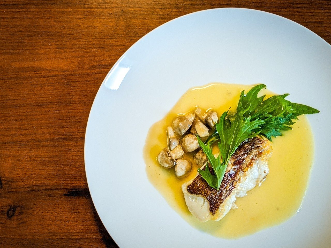 真鯛のポワレ ソース ヴァン ブラン Yudai Takada Ydah Note 真鯛のポワレ ソース ヴァン ブラン Yudai Takada Ydah Note