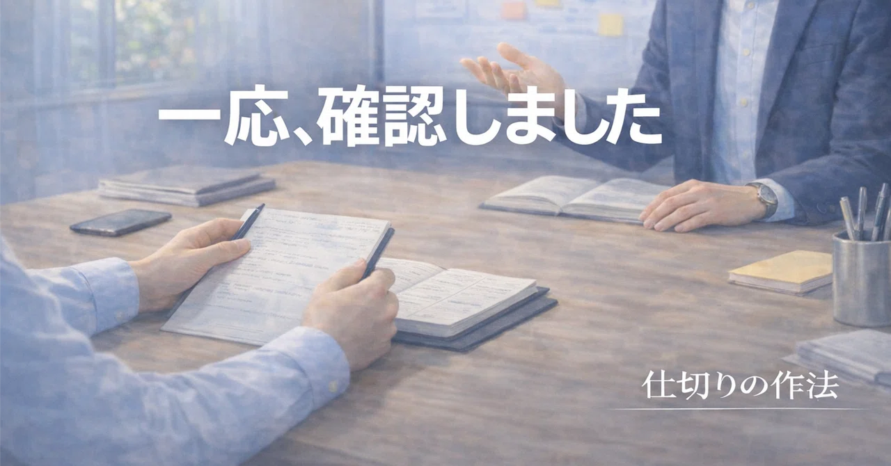 第6回|「一応、確認しました」という言葉の正体|製薬PMの静かな仕事