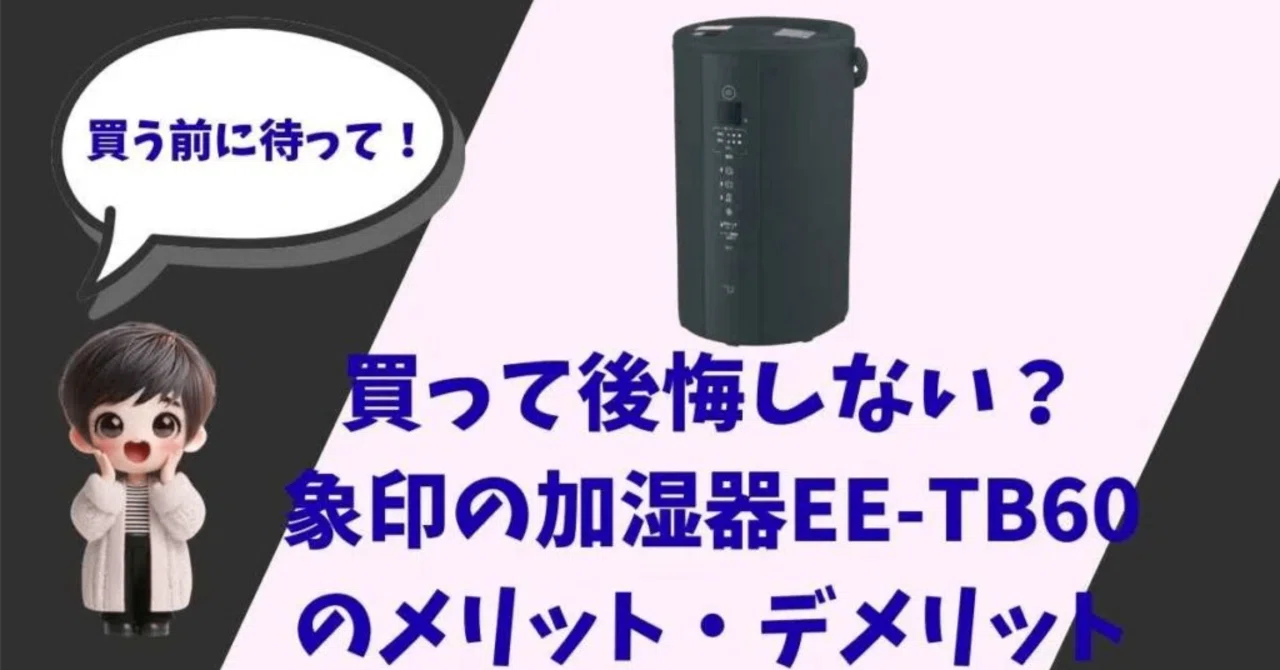電気代が高い？それでも私が象印のスチーム式加湿器(EE-TB60)を使い 
