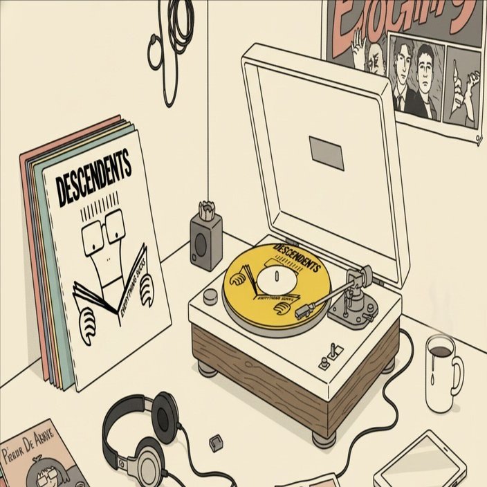 ​名盤LP Descendents Everything Sucks レコード Descendents – Everything Sucks – Vinyl (Black & White Swirl, LP