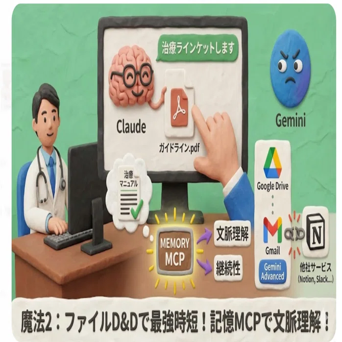クリニック院長のためのMCP基礎講座Ver2】1️⃣3️⃣Google AIが