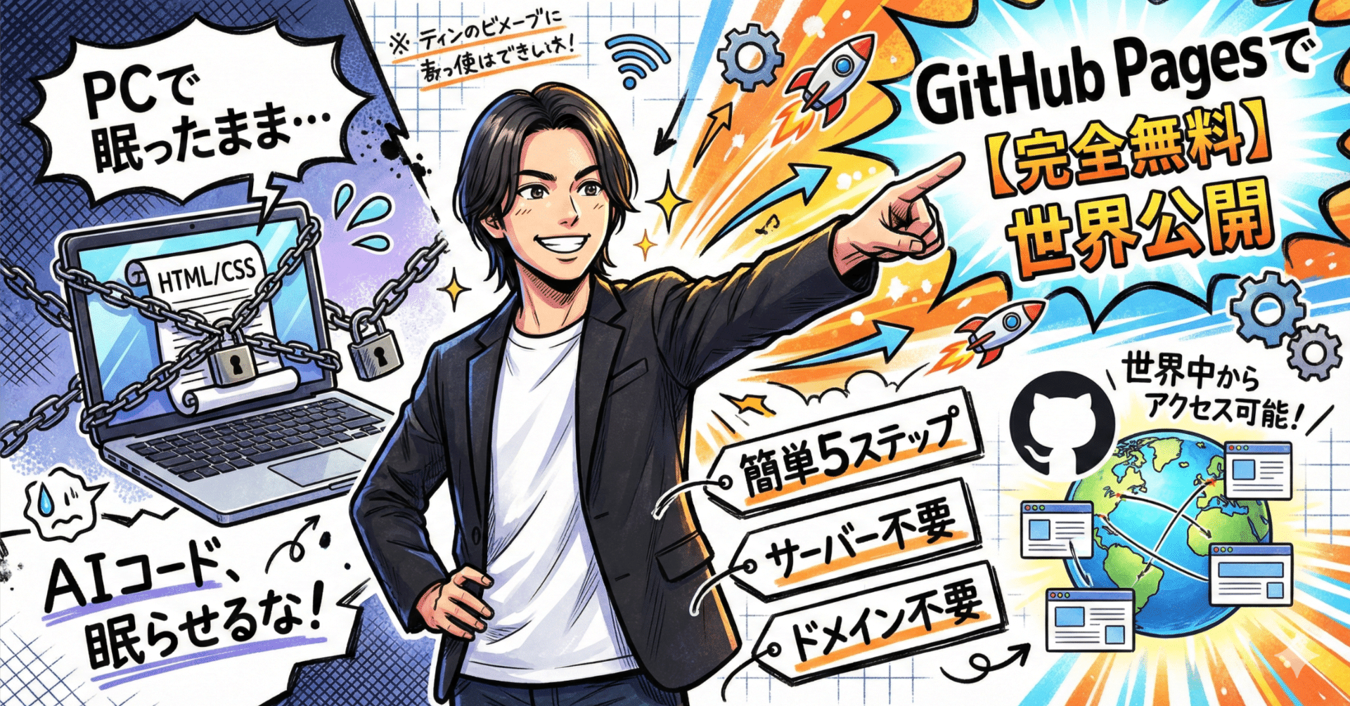 完全無料】GitHub PagesでWebサイトを公開する方法｜初心者向け5