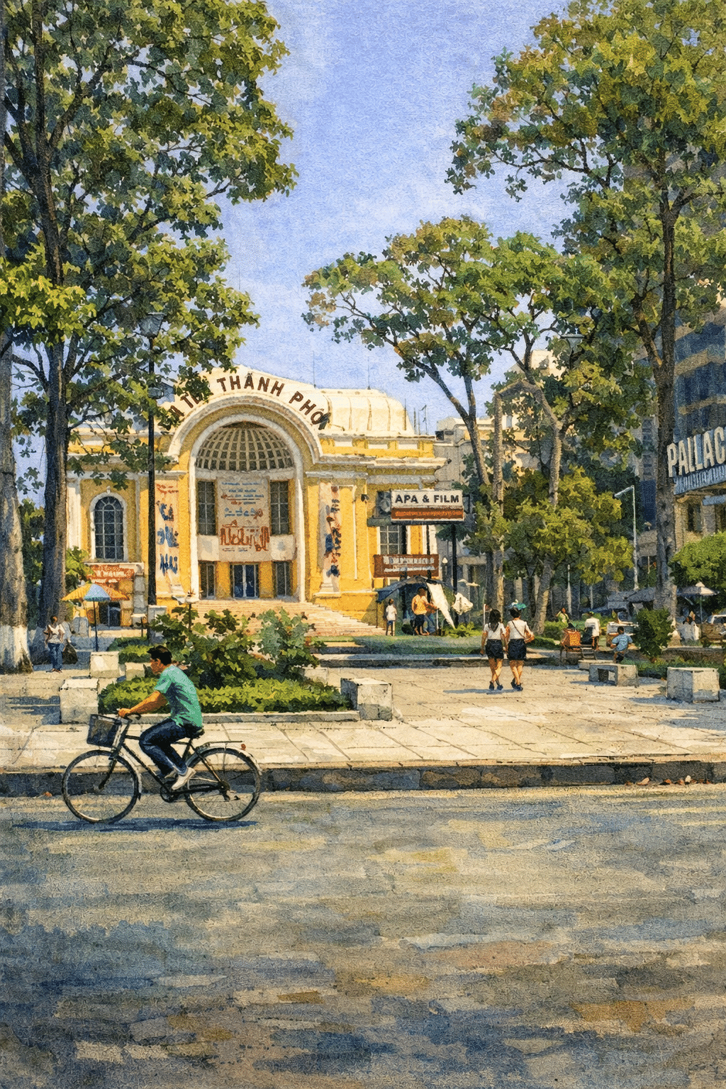 第4段】ベトナム編🇻🇳旅の写真を美の巨匠たちに描いてもらったら…｜旅