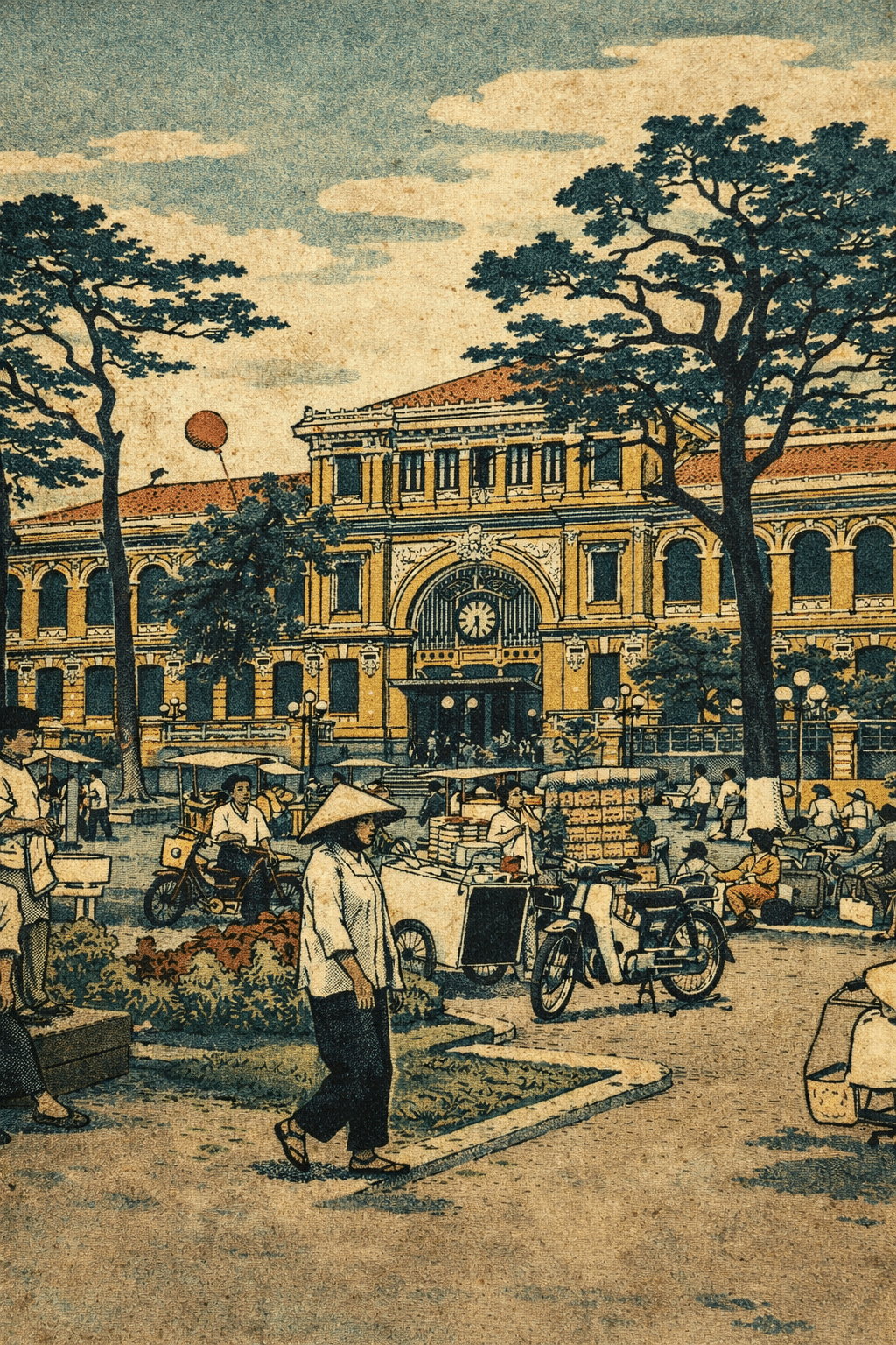 第4段】ベトナム編🇻🇳旅の写真を美の巨匠たちに描いてもらったら…｜旅