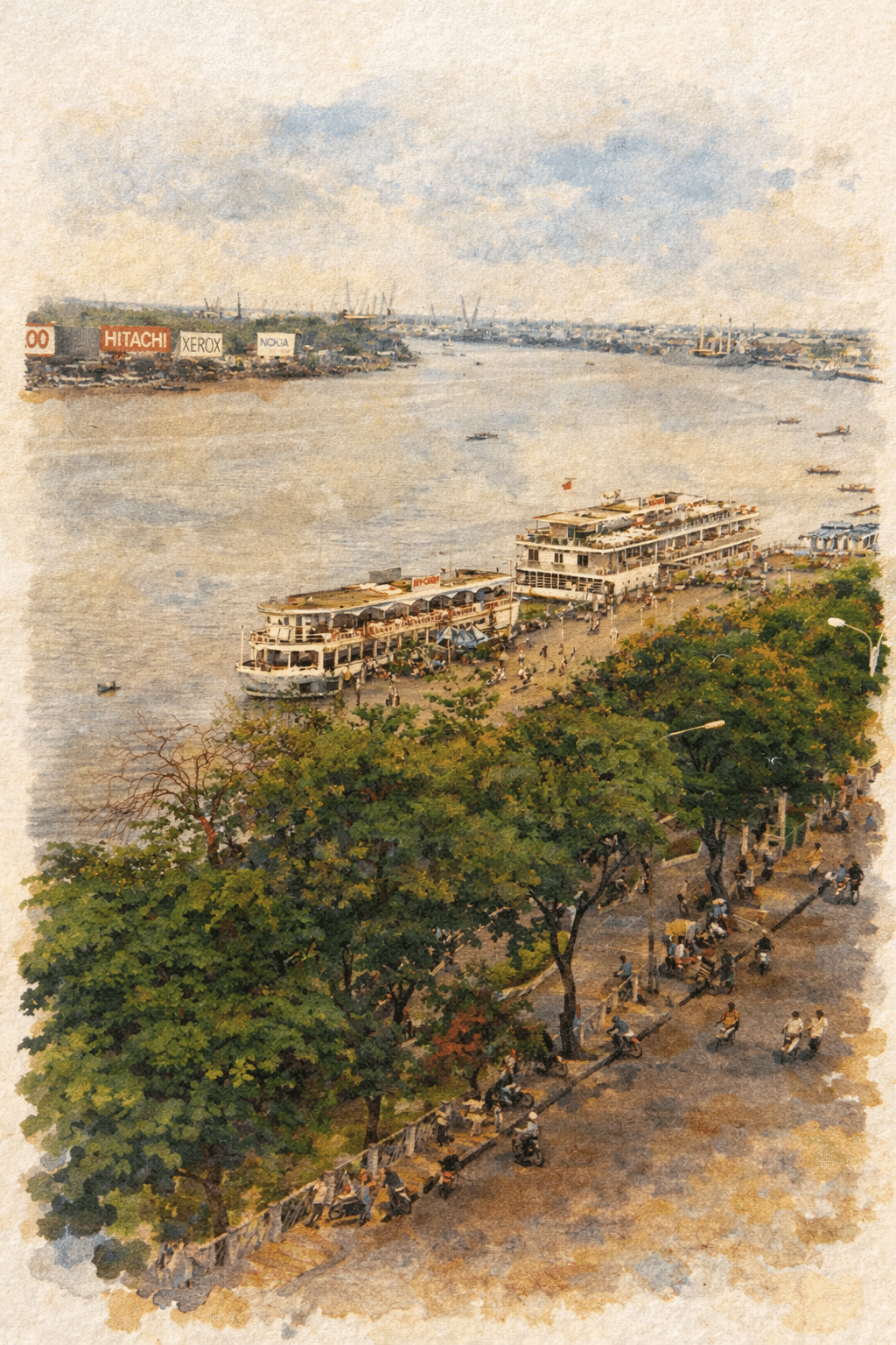 第4段】ベトナム編🇻🇳旅の写真を美の巨匠たちに描いてもらったら…｜旅