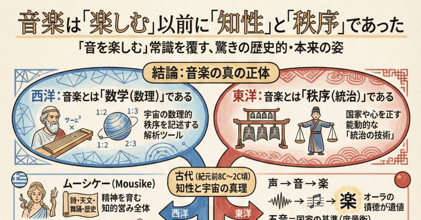 音楽とは？ その語源と歴史に隠された「数理」と「秩序」の正体｜店長