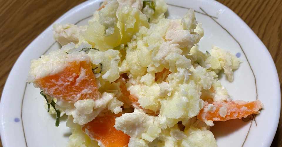 サラダチキンで作るロシア風ポテトサラダ Salat Olive Dama S Ptichkoy Note